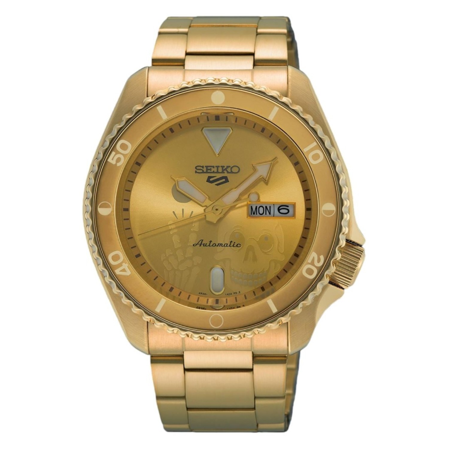 SRPL26K Seiko 5 Sports Kentaro Yoshida Limited Edition - Stainless-Steel Gold-Plated Casing and Dial SRPL26K Seiko 5 Sports Kentaro Yoshida Limited Edition by Seiko Watches NZ | Stainless-steel Gold-Plated Casing and Dial