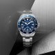 SRPL51K1 SEIKO Prospex Blue Dial Divers Watch – stainless steel case and bracelet, automatic movement, ocean-blue dial with white hour markers, rotating bezel, date display, 200m water resistant men’s dive watch.