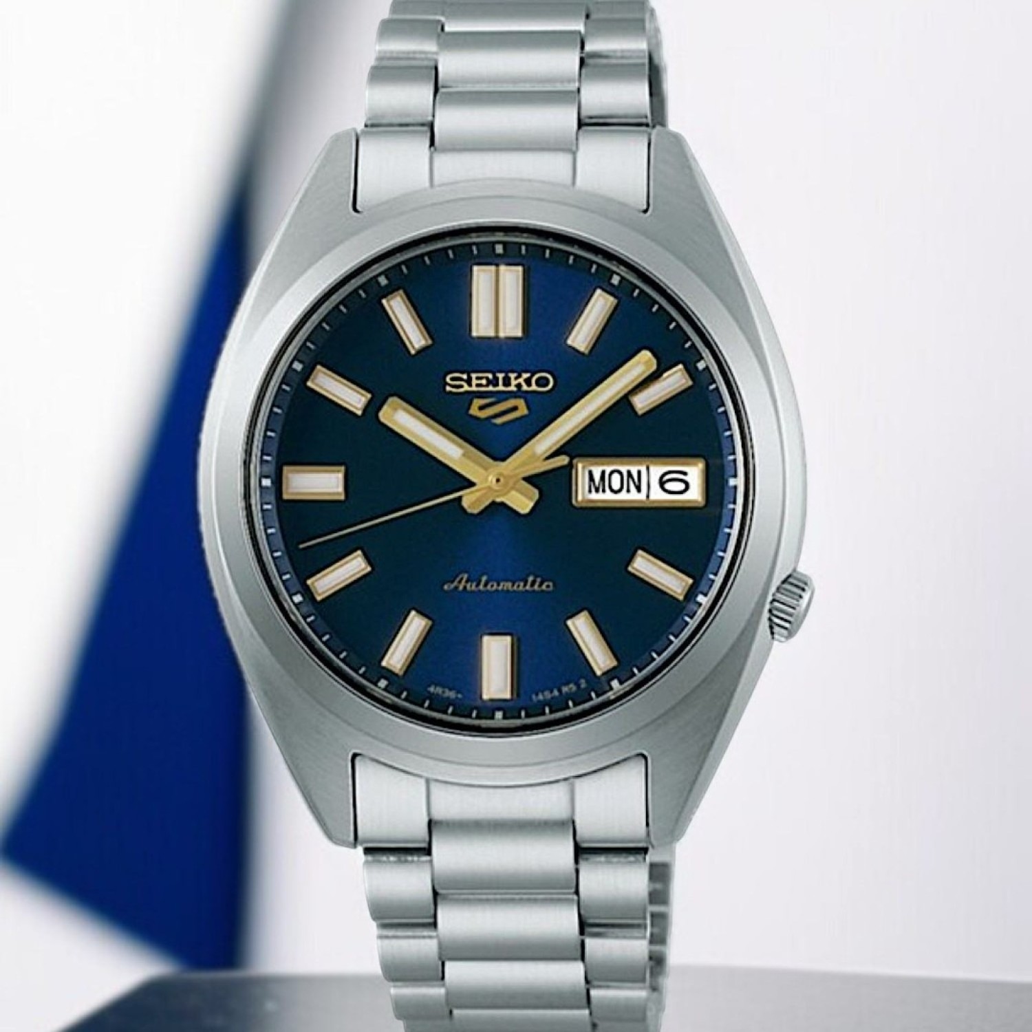 SRPL55K Seiko 5 SNXS Series Watch – Seiko Watches NZ | Crafted for Precision and Style SRPL55K Seiko 5 SNXS Series – Blue Dial Automatic Watch with Gold Accents