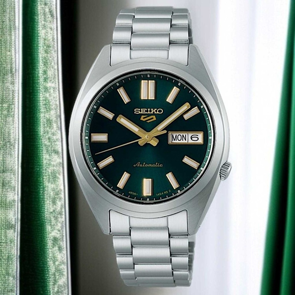 SRPL57K Seiko SNXS Series – Green Dial Automatic Watch with Gold