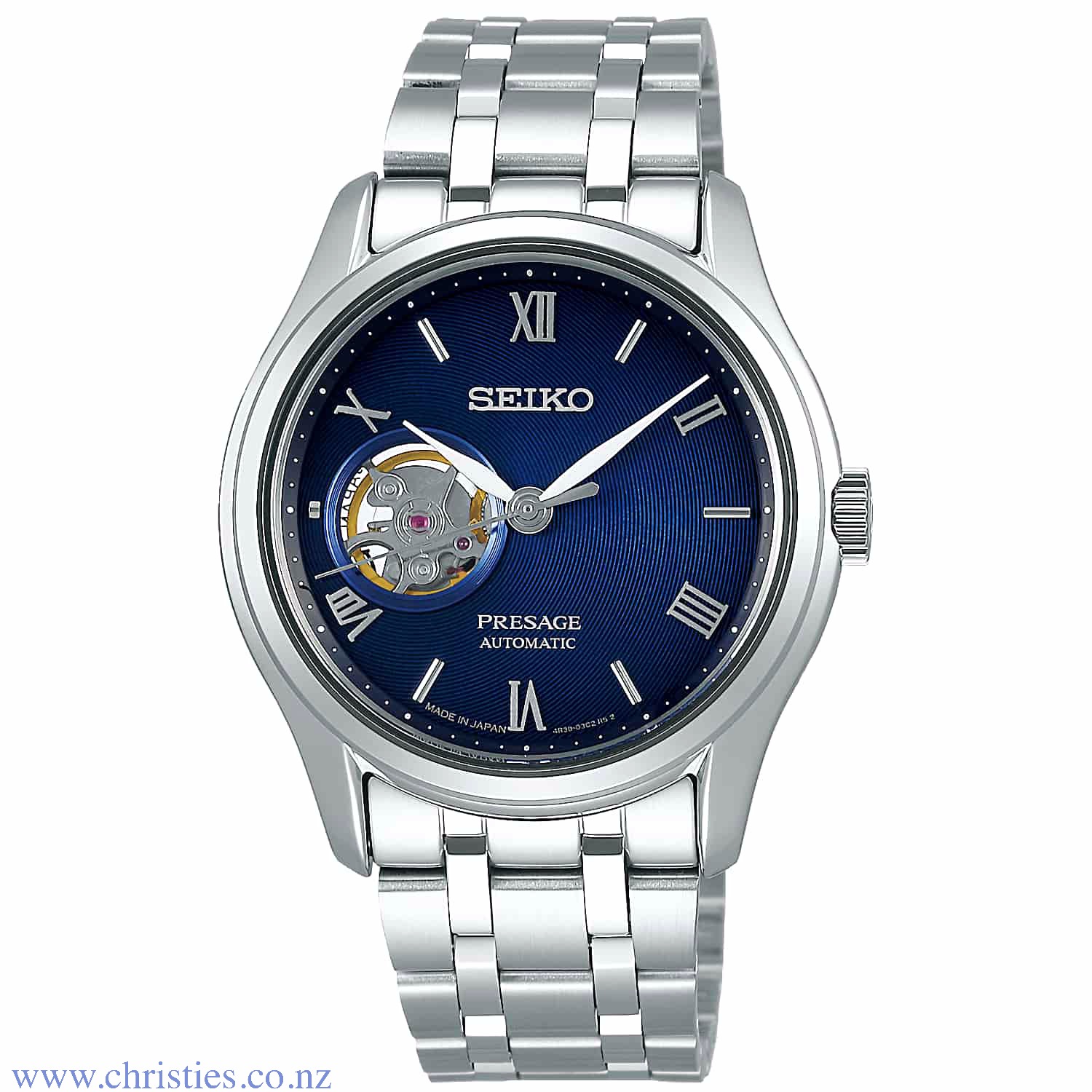 SSA411J1 SEIKO Presage Zen Garden Karesansui  Automatic Watch. The Japanese garden is a well-known and much admired aspect of Japanese culture and provides the inspiration for this new Presage collection. The dial has the depth and rich texture of a Kares