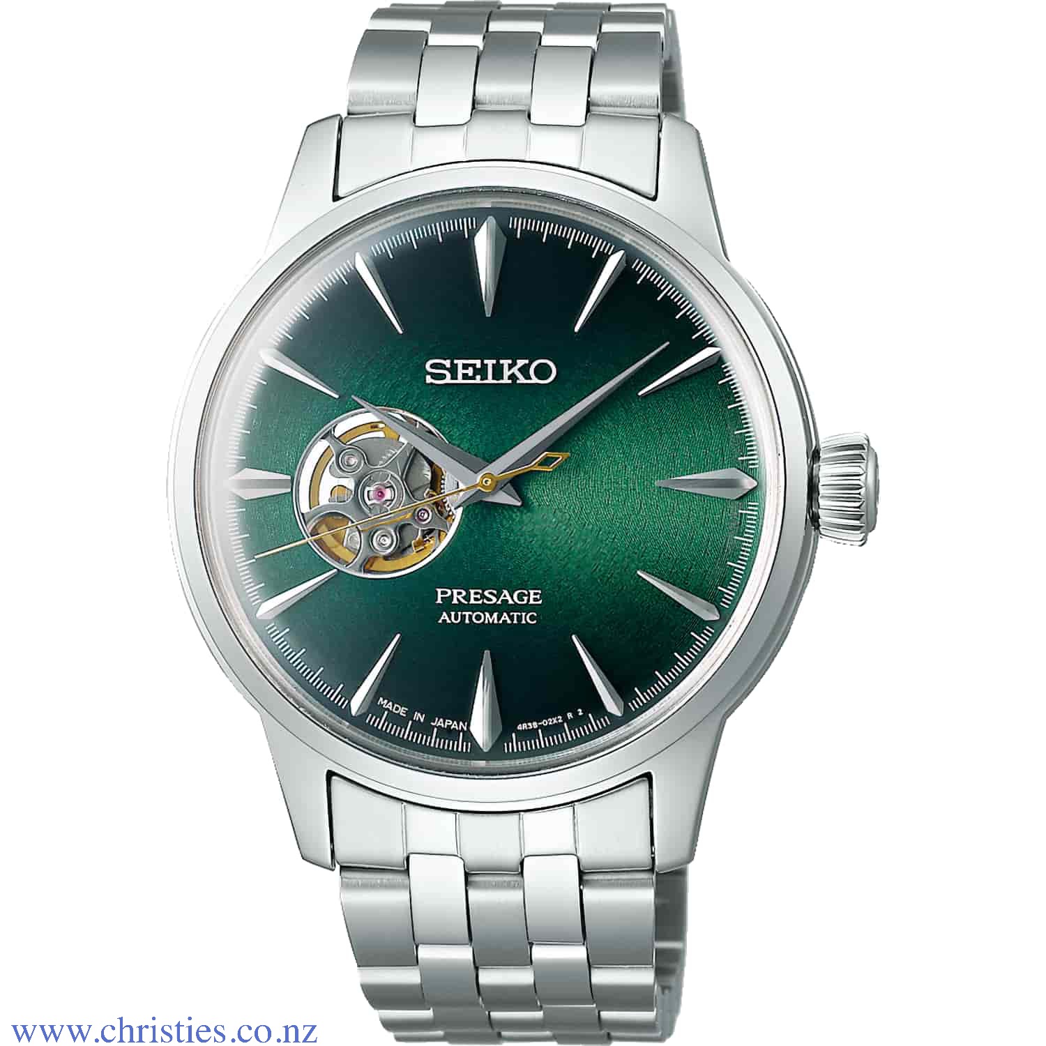 SSA441J Seiko Presage Automatic Mens Cocktail Time Watch SSA441J Afterpay SSA441J Seiko Presage Automatic Mens Cocktail Time Watch. Seiko SSA441J Seiko Presage Automatic Mens Cocktail Time Watch featuring a green skeleton dial Afterpay - Split your purchase into 4 instalments - Pay for your purchase over 4 instalments, due ever