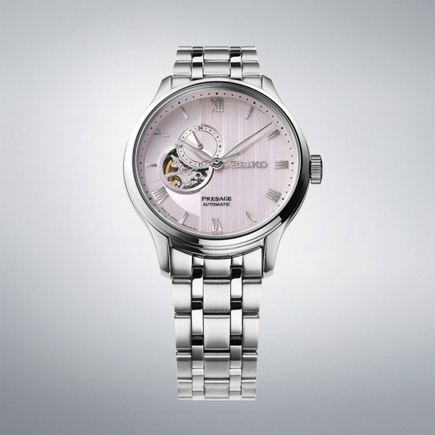 SSA465J Seiko Presage – Pale Pink Dial | Inspired by Kyoto’s Zen Gardens – Available at Christies Watches NZ SSA465J Seiko Presage – Pale Pink Dial Inspired by Kyoto’s Japanese Gardens