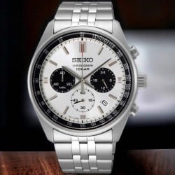 SSB425P Seiko Gents Chronograph Quartz White Dial Watch