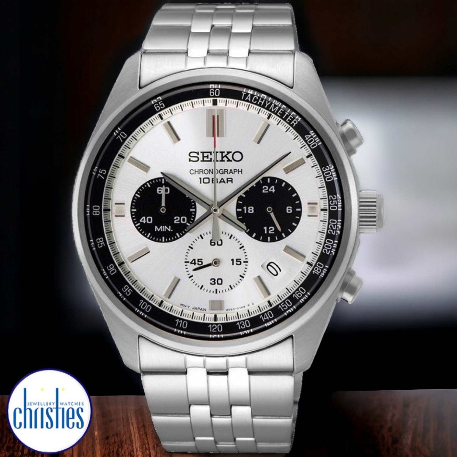 SSB425P Seiko Gents Chronograph Quartz White Dial Watch SSB425P Seiko Watches NZ |  Seiko's commitment to craftsmanship ensures that each watch is made with precision and attention to detail.