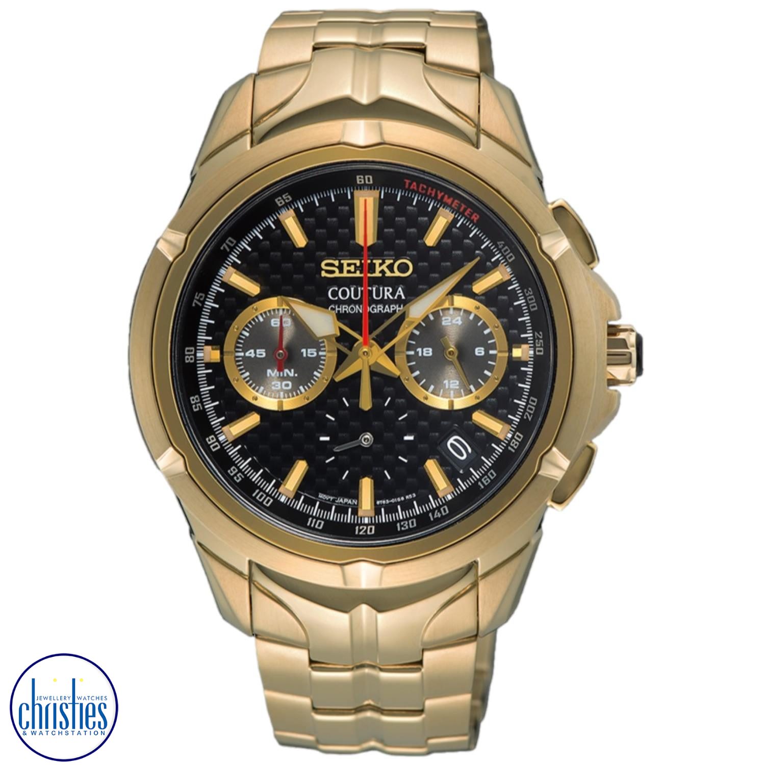 Christies Jewellery - SSB438P SEIKO Coutura Gold Tone Chronograph Watch nz SSB438P SEIKO Coutura Gold Tone Chronograph Watch SSB438P-9