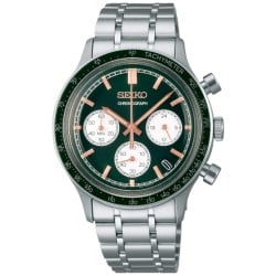 SSB481P Seiko Gents Chronograph Green Dial Watch