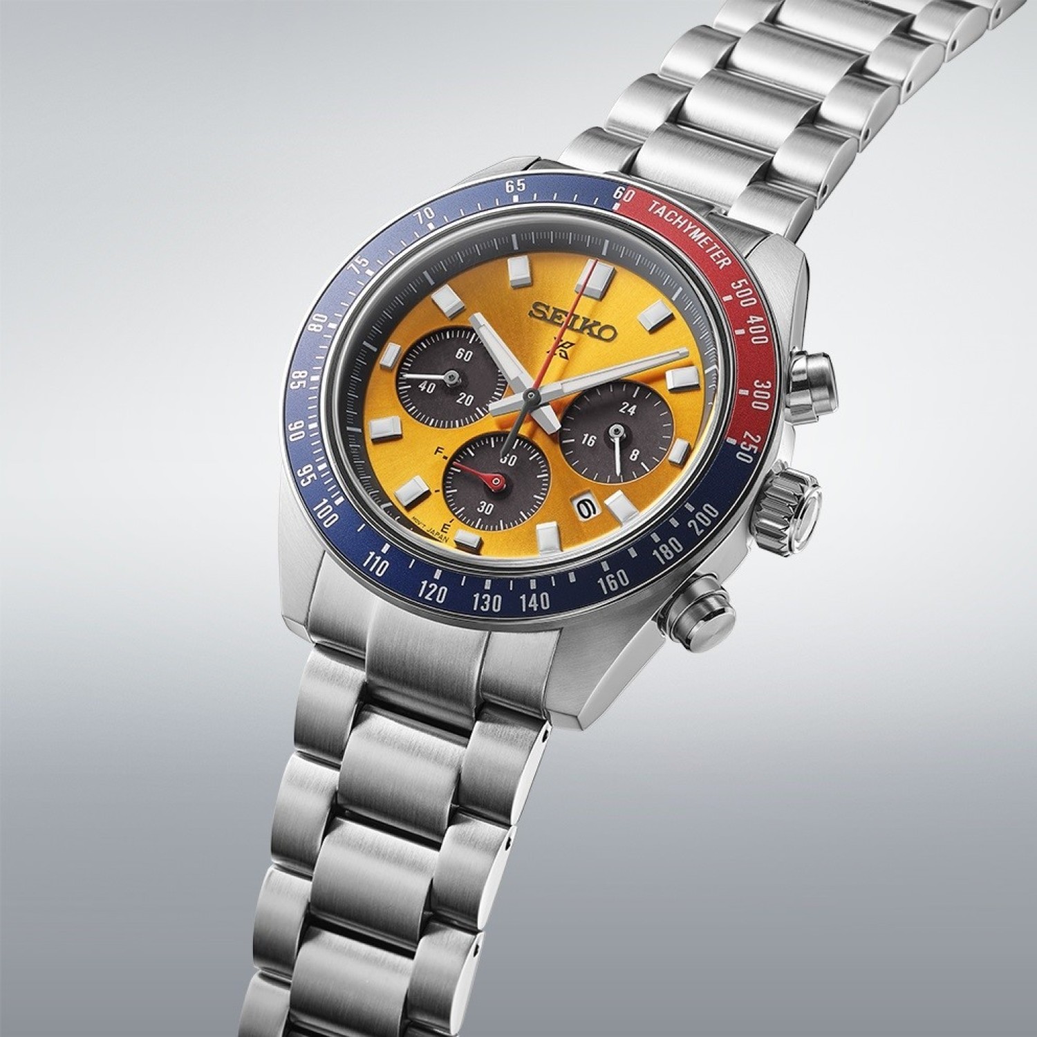 Christies Jewellery - SSC947P Seiko Prospex Speedtimer Solar Watch Auckland NZ SSC947P Seiko Prospex Speedtimer Solar Watch with orange dial and AR coating on inner surface