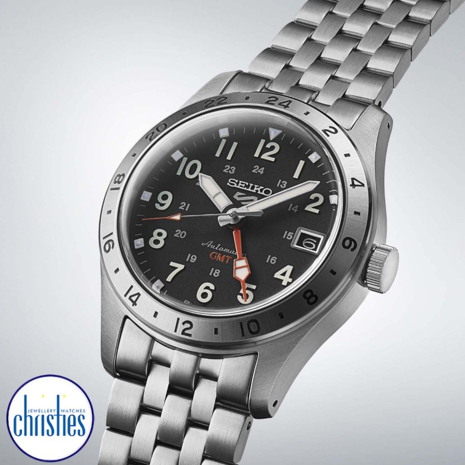 Christies Jewellery - SSK023 Seiko 5 Sports SKX Sports Style GMT Series Watches Auckland NZ SSK023 Seiko 5 Sports SKX Sports Style GMT Series SSK023K Seiko Watches NZ | Seiko's commitment to craftsmanship ensures that each watch is made with precision and attention to detail.