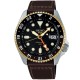 Christies Jewellery - SSK036 Seiko 5 Sports GMT Navigator Watch Auckland NZ SSK036 Seiko 5 Sports GMT Navigator Watch SSK036K - Brown Leather Strap with Black Dial