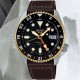 Christies Jewellery - SSK036 Seiko 5 Sports GMT Navigator Watch Auckland NZ SSK036 Seiko 5 Sports GMT Navigator Watch SSK036K - Brown Leather Strap with Black Dial