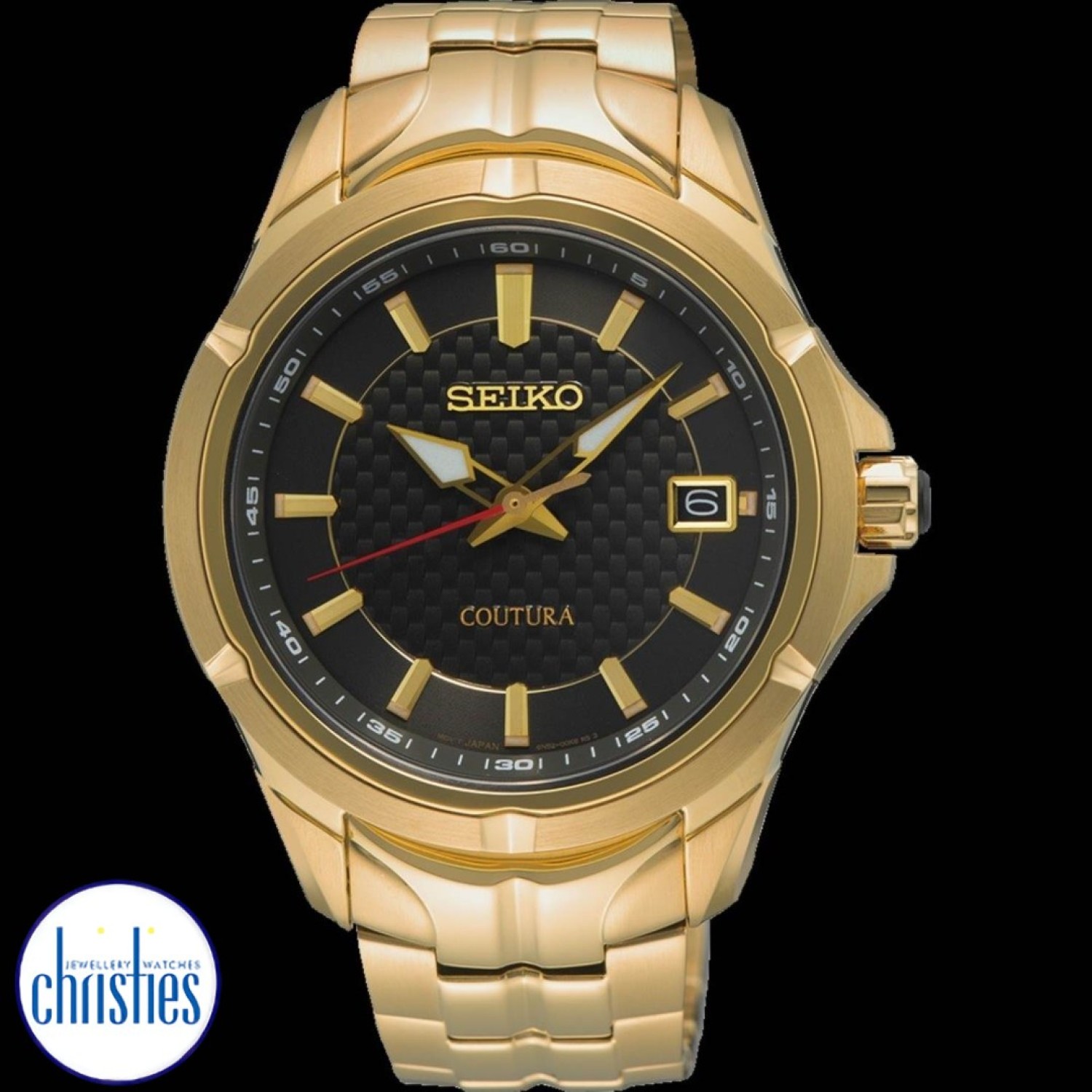 Christies Jewellery - SUR566P Seiko Coutura Gold Analogue Watch Watches Auckland NZ SUR566P Seiko Coutura Gold Analogue Watch SUR566P-9 Seiko Watches NZ | Seiko's commitment to craftsmanship ensures that each watch is made with precision and attention to detail.