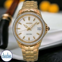 SUR592P Seiko Quartz Gold Analogue Watch