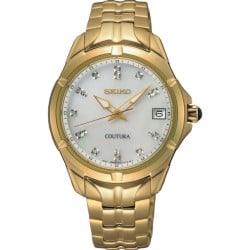 SUR596 Seiko Quartz Gold-Tone Ladies Analogue Watch