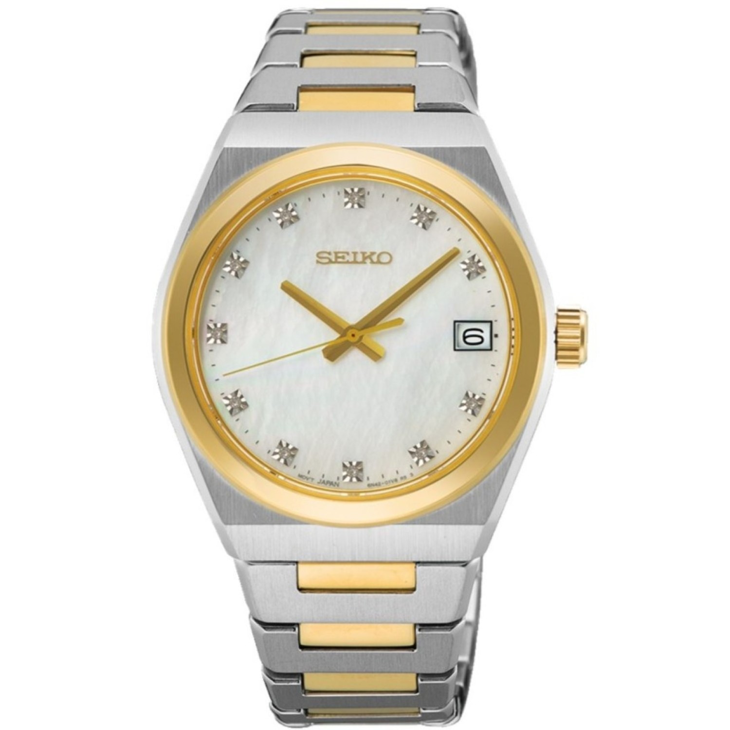 SUR604P Seiko Ladies Bi-Tone Watch – Diamond Accents – Seiko Watches NZ SUR604P Seiko Ladies Bi-Tone Watch – Diamond Accents by Seiko Watches
