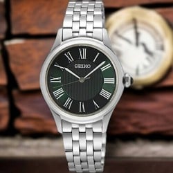 SUR611P Seiko Ladies Analogue Black Dial Watch