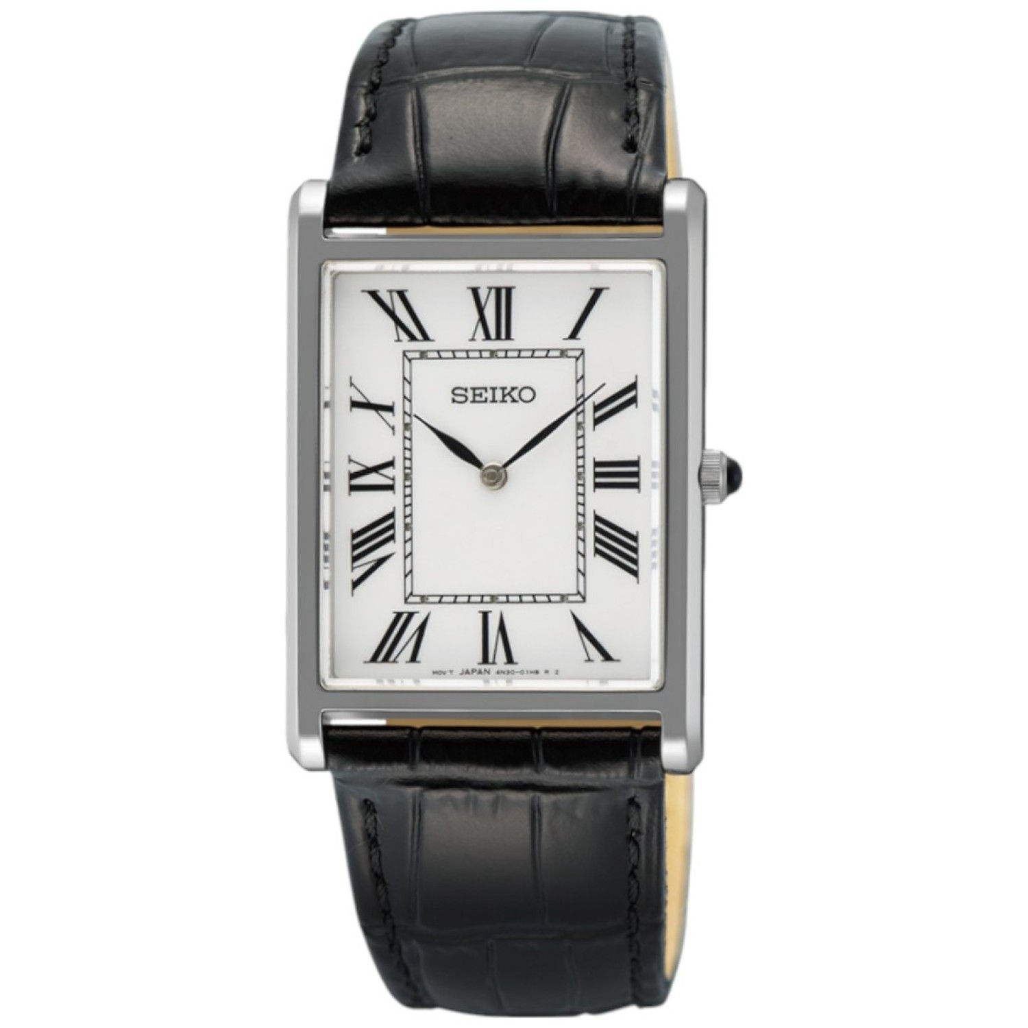 SWR103P Seiko Classic Roman Dial Leather Strap Watch by Seiko Watches NZ