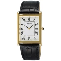 SWR104P Seiko Classic Roman Dial Leather Strap Watch