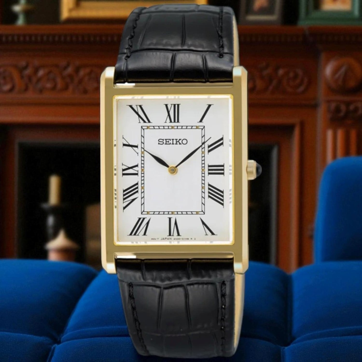 SWR104P Seiko Roman Dial Watch – Leather Strap | Seiko Watches NZ SWR104P Seiko Classic Roman Dial Leather Strap Watch by Seiko Watches NZ