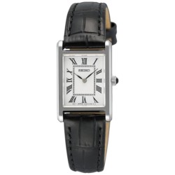 SWR107P Seiko Ladies Classic Roman Dial Leather Strap 