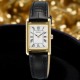 SWR108P Seiko Ladies watch - Gold-Tone Roman Dial with Leather Strap by Seiko Watches NZ 