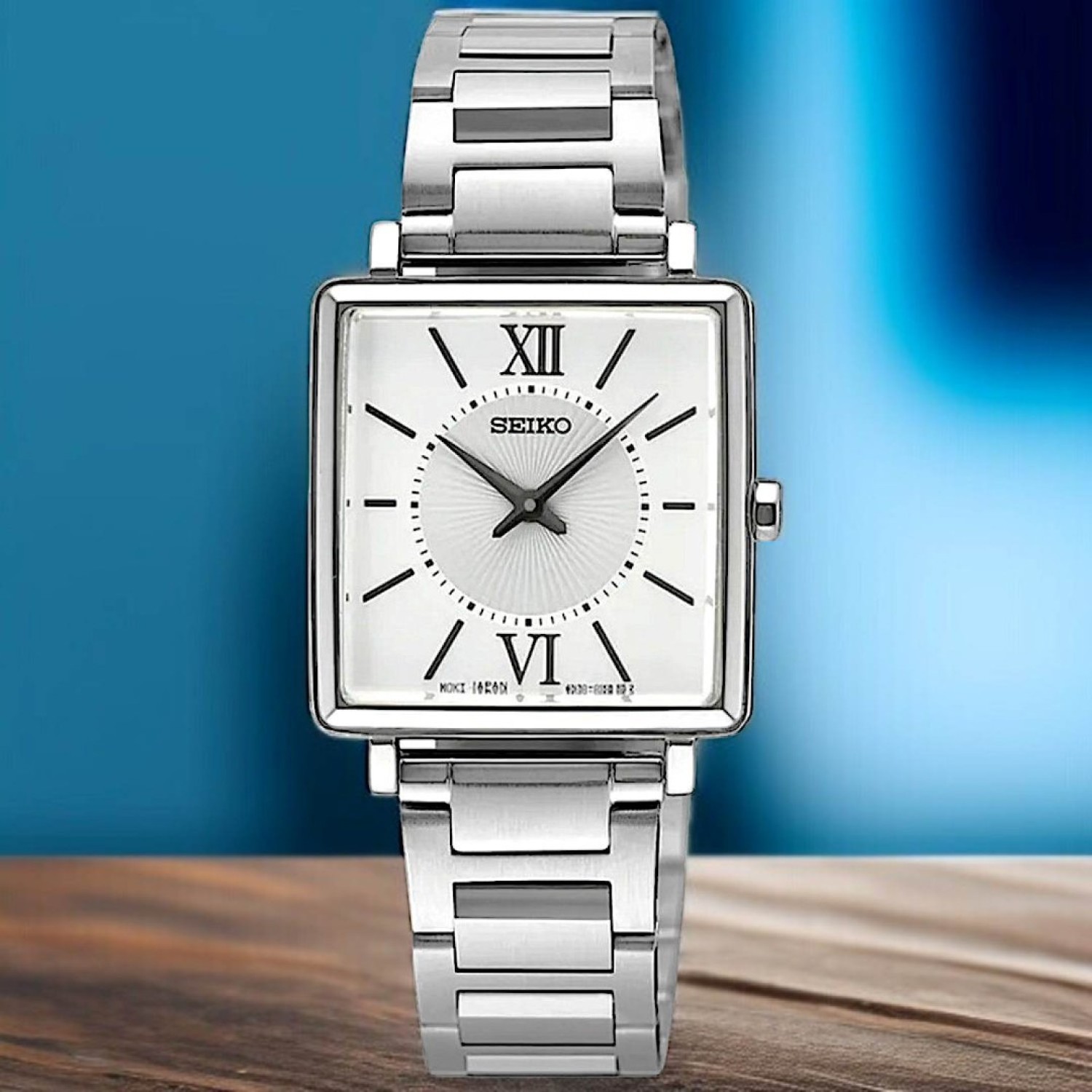 SWR111P Seiko Ladies Analogue Square Watch by Seiko Watches NZ |  Seiko's commitment to craftsmanship ensures that each watch is made with precision and attention to detail.