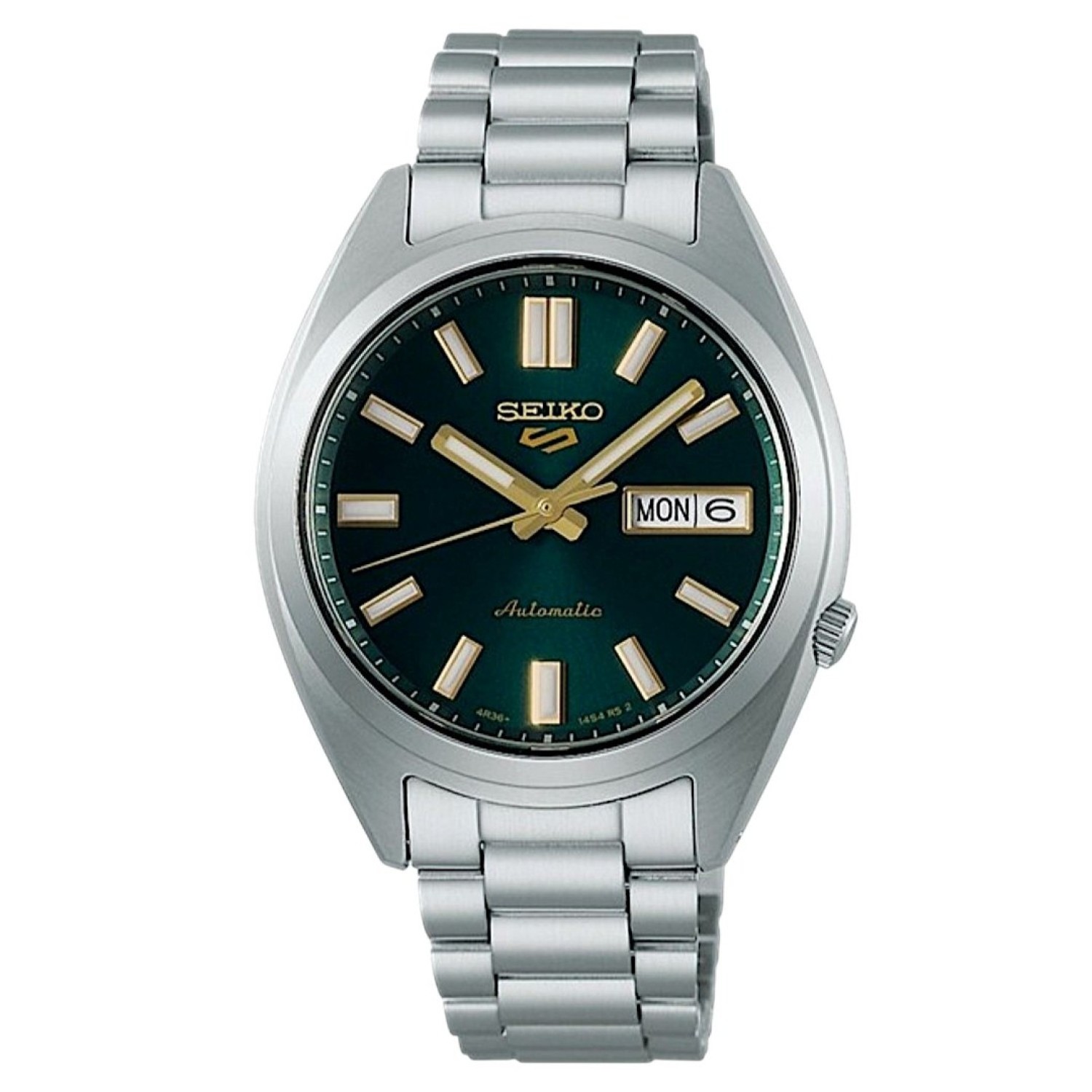 SRPL57K Seiko 5 SNXS Series – Green Dial Automatic Watch with Gold Accents – Seiko Watches NZ SRPL57K Seiko 5 SNXS Series – Green Dial Automatic Watch with Gold Accents by Seiko Watches