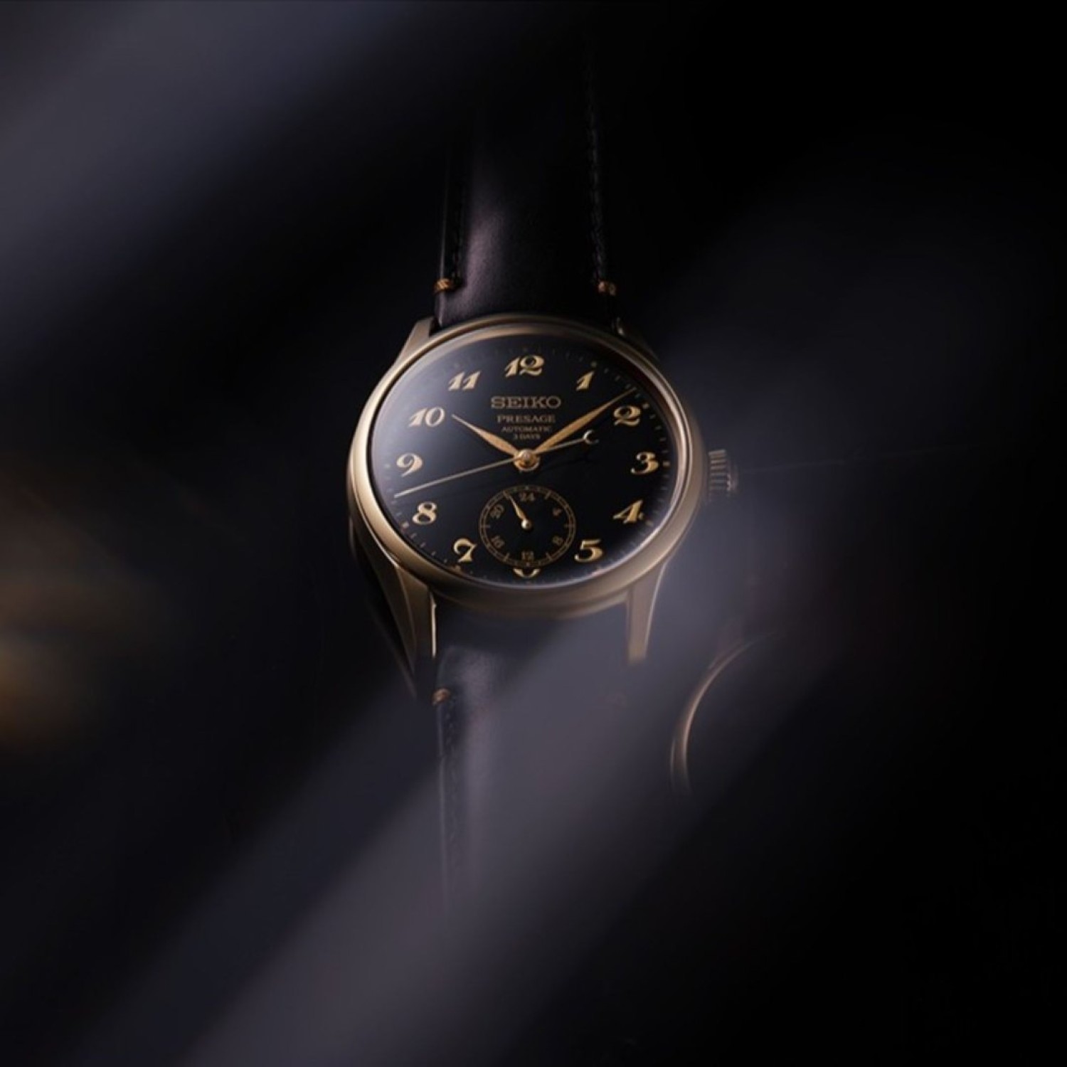 HCC006J Seiko Presage Craftsmanship Black Urushi Lacquer Dial Automatic Watch
