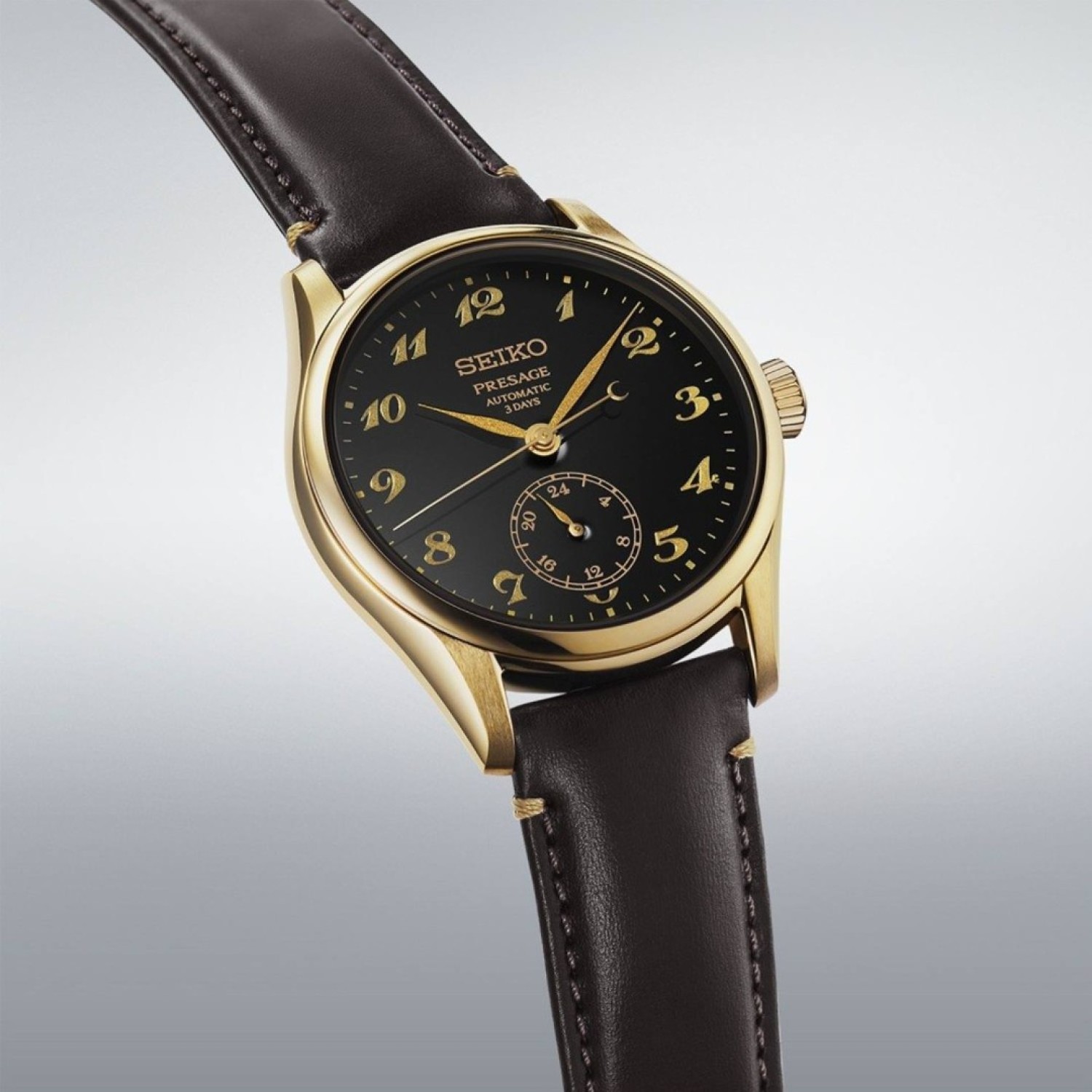 HCC006J Seiko Presage Craftsmanship Black Urushi Lacquer Dial Automatic Watch