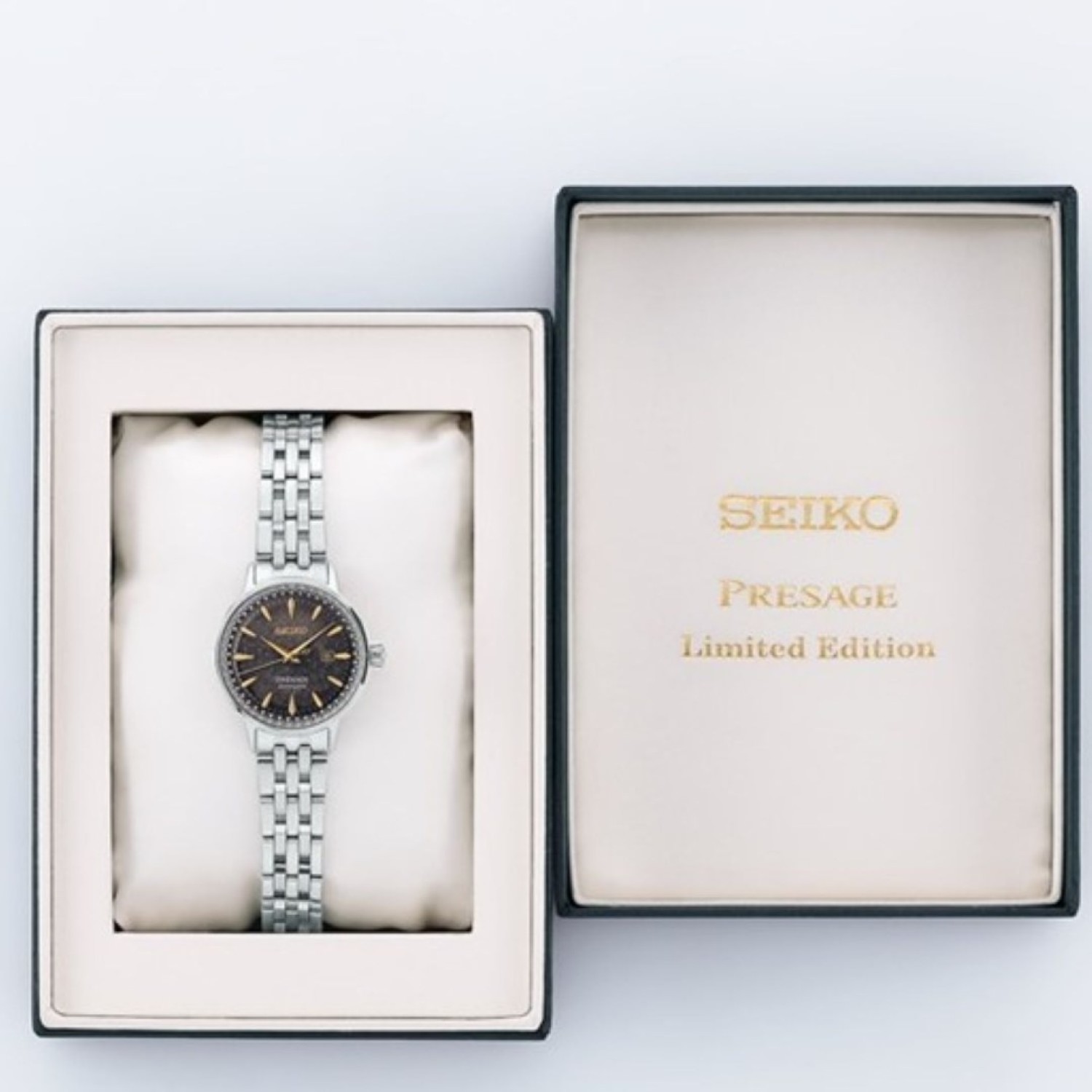 Christies Jewellery - SRE015J Seiko Presage Star Bar Limited Edition Watch Auckland NZ SRE015J Seiko Presage Star Bar Limited Edition Watch SRE015J1 - Stainless steel casing with charcoal black dial