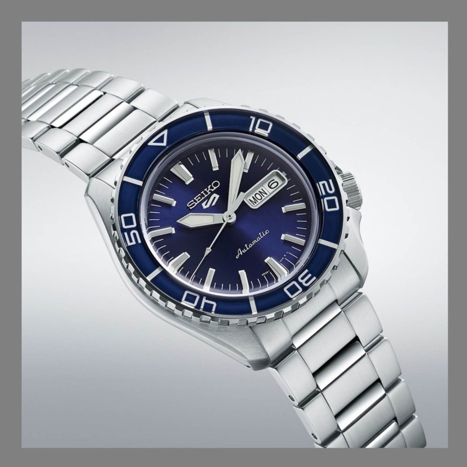 Christies Jewellery - SRPK97K Seiko 5 Sports Blue Dial Watch Watches Auckland NZ SRPK97K Seiko 5 Sports Blue Dial Watch SRPK97K1 Seiko Watches NZ | Seiko's commitment to craftsmanship ensures that each watch is made with precision and attention to detail.