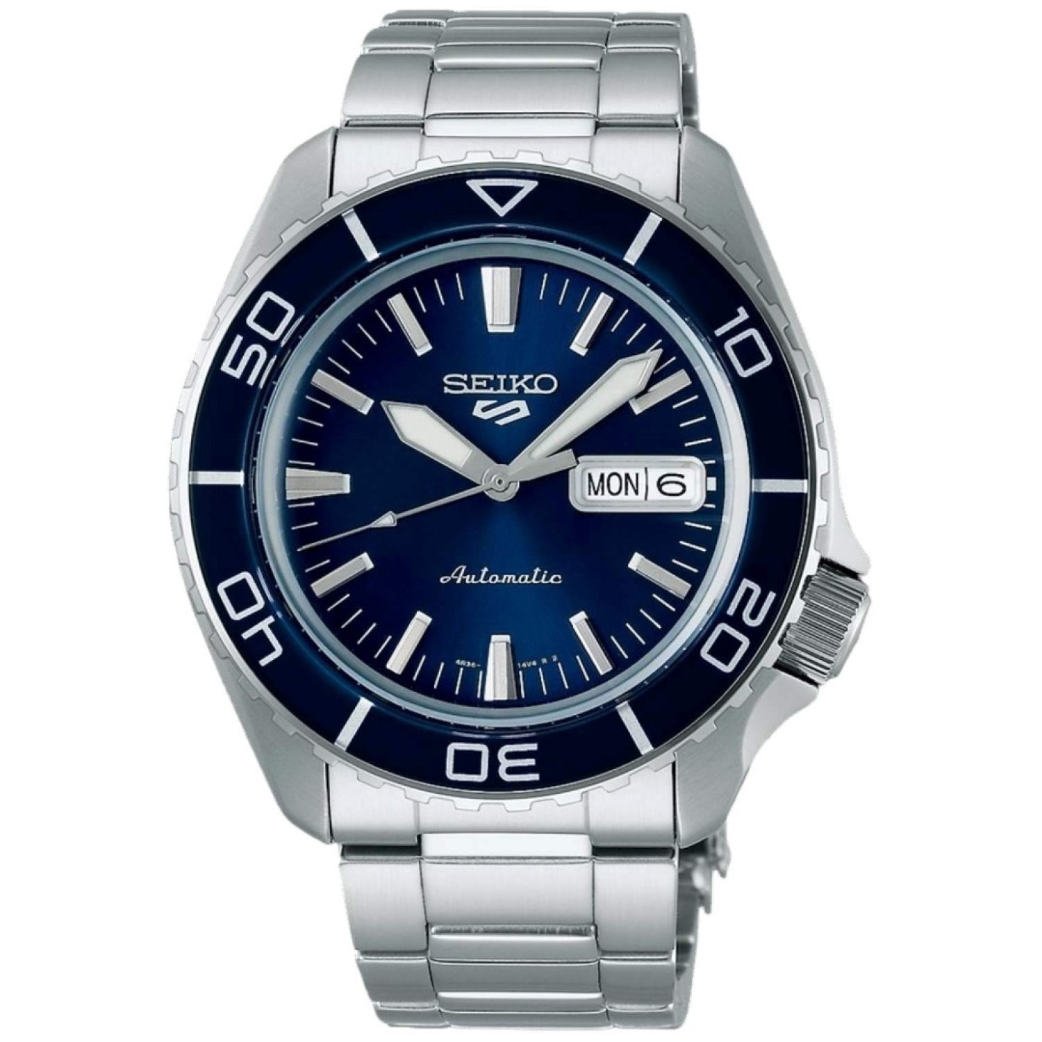 Christies Jewellery - SRPK97K Seiko 5 Sports Blue Dial Watch Watches Auckland NZ SRPK97K Seiko 5 Sports Blue Dial Watch SRPK97K1 Seiko Watches NZ | Seiko's commitment to craftsmanship ensures that each watch is made with precision and attention to detail.