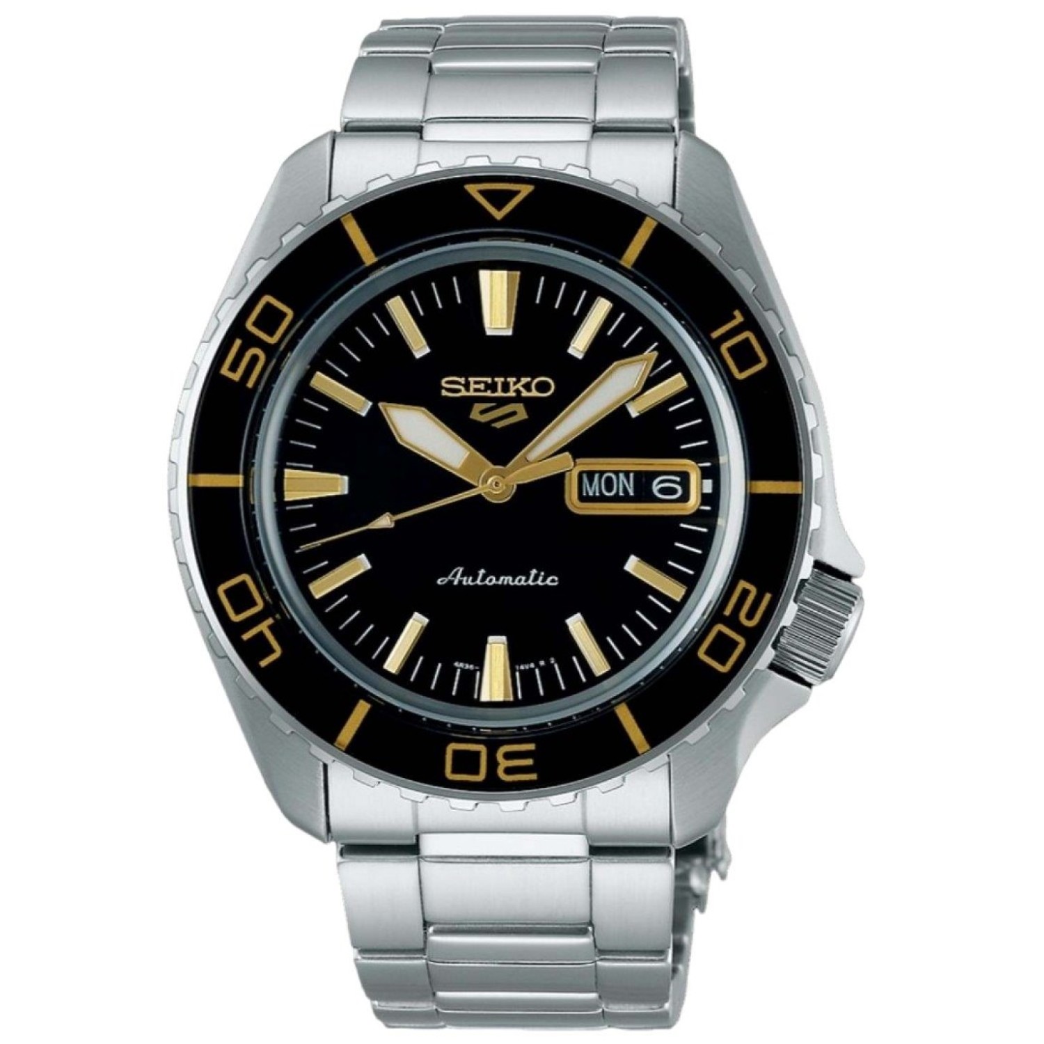 Christies Jewellery - SRPK99K Seiko 5 Sports Black Dial Watch Watches Auckland NZ SRPK99K Seiko 5 Sports Black Dial Watch SRPK99K1 Seiko Watches NZ | Seiko's commitment to craftsmanship ensures that each watch is made with precision and attention to detail.