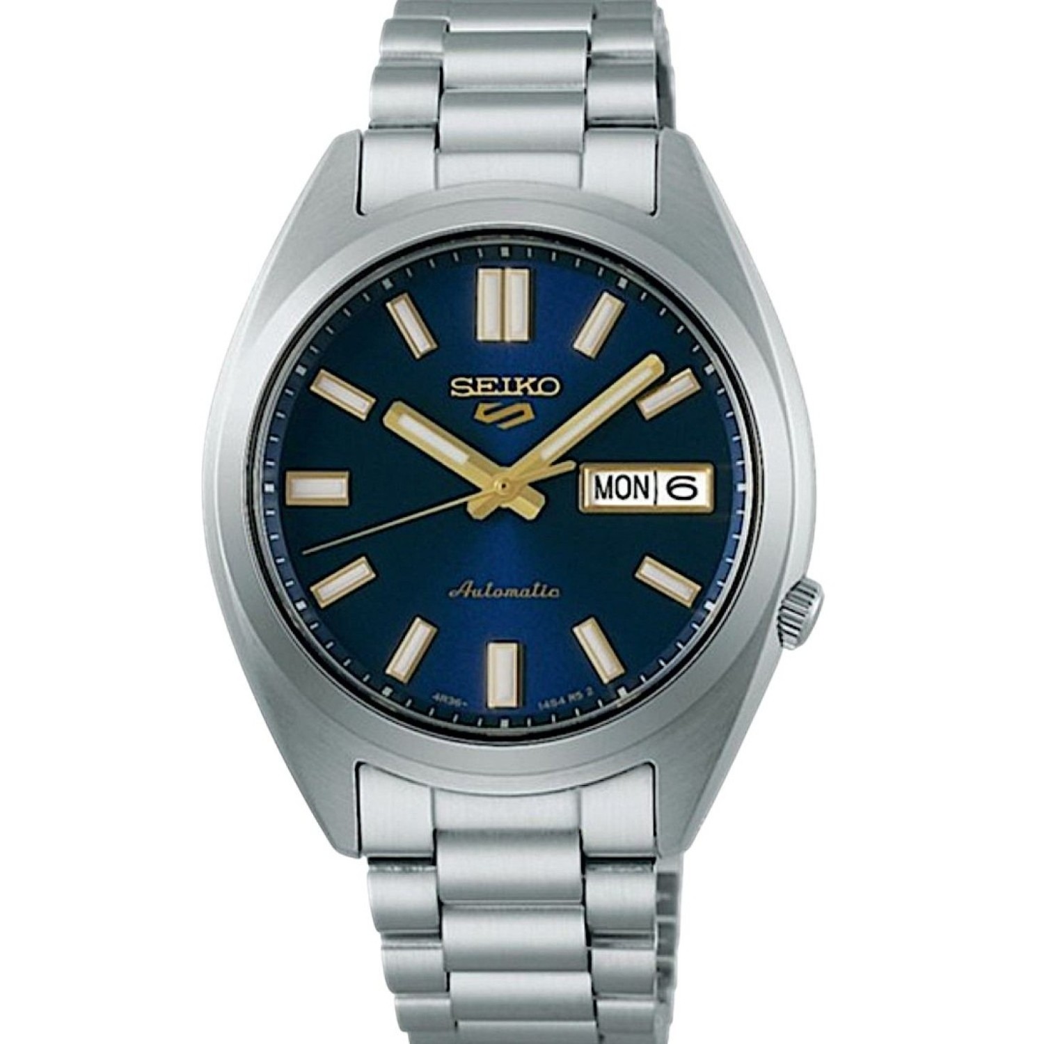 SRPL55K Seiko 5 SNXS Series Watch – Seiko Watches NZ | Crafted for Precision and Style SRPL55K Seiko 5 SNXS Series – Blue Dial Automatic Watch with Gold Accents