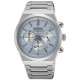 SSB459P Seiko Gents Chronograph Quartz Watch | Sleek Stainless-Steel Design with Light Blue Dial & Chronograph Function SSB459P Seiko Gents Chronograph Quartz Watch – sleek stainless-steel design, textured light blue dial, chronograph functionality, and a tachymeter scale for precision timekeeping.