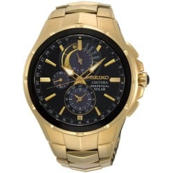 SSC700P‑9 Seiko Coutura Perpetual Solar Chronograph – Gold‑Tone Men’s Watch