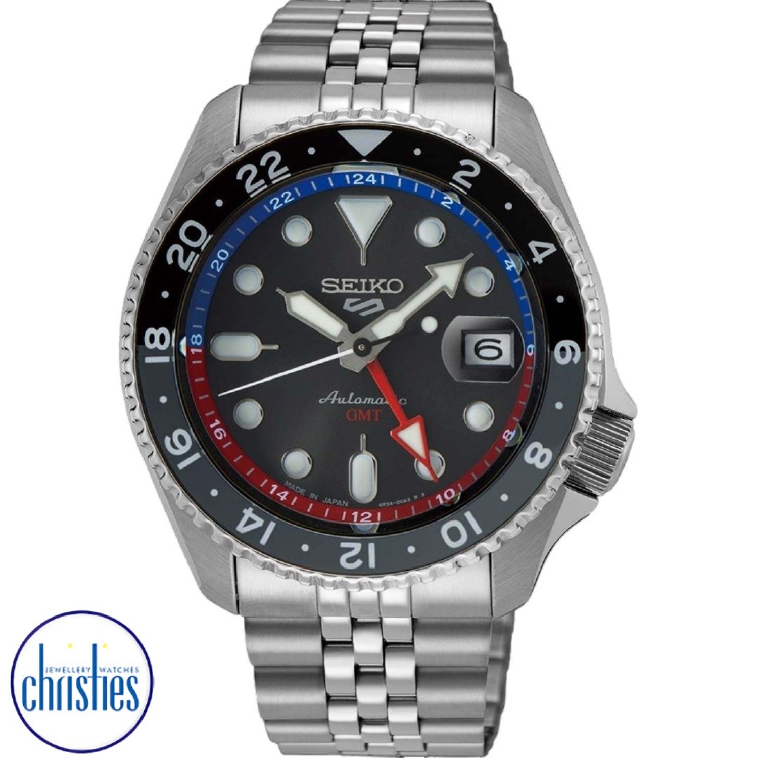 SSK019J Seiko 5 Sports SKX Sports Style GMT Series SSK019J-8 Seiko Watches NZ |  Seiko's commitment to craftsmanship ensures that each watch is made with precision and attention to detail.
