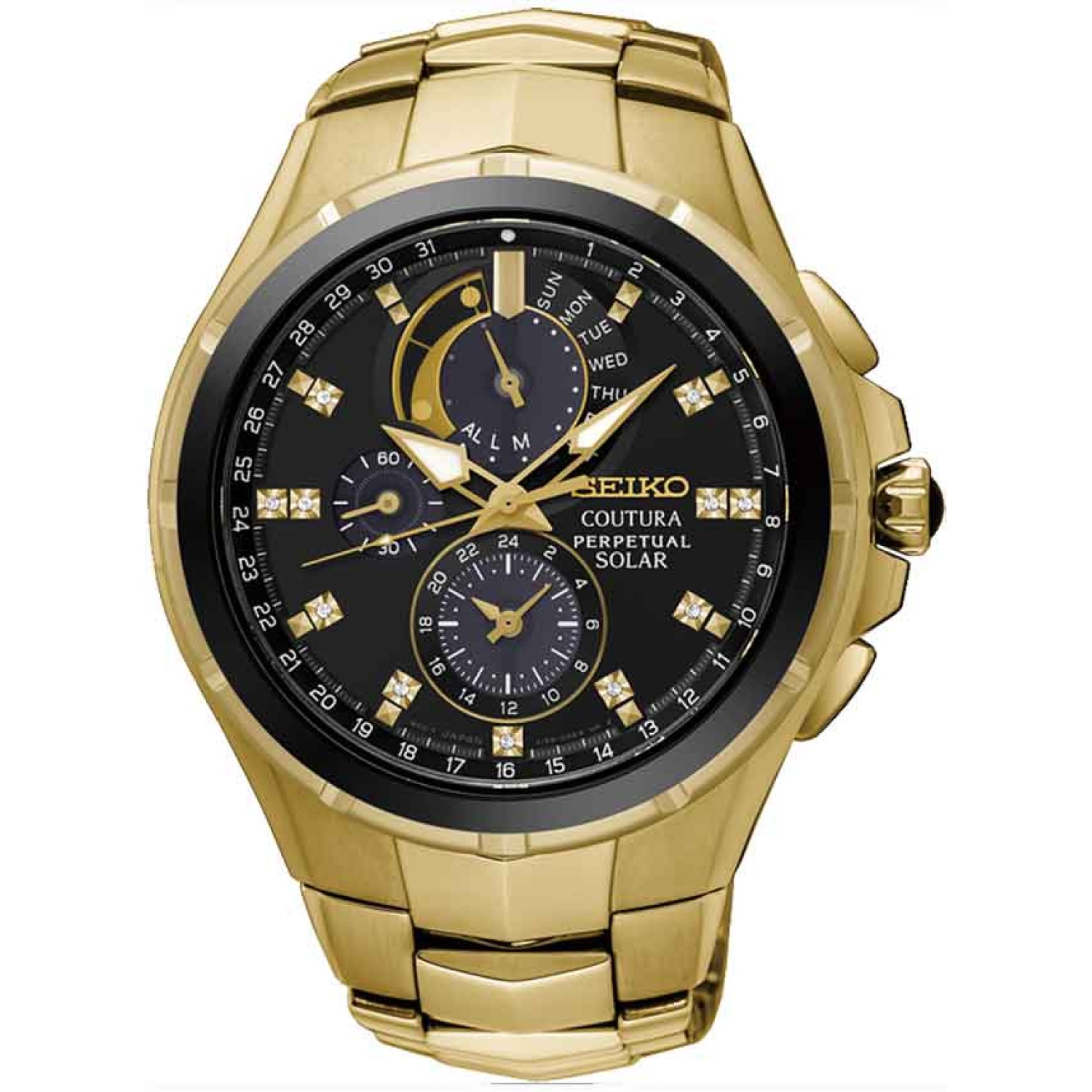 SSC572P Seiko Coutura Perpetual Solar Chronograph Watch. SSC572P Seiko Coutura Perpetual Solar Chronograph Diamond set Watch is now available at Christies Papatoetoe or online3 Months No Payments and Interest for Q Card holders 3 Year Guarantee Power Rese