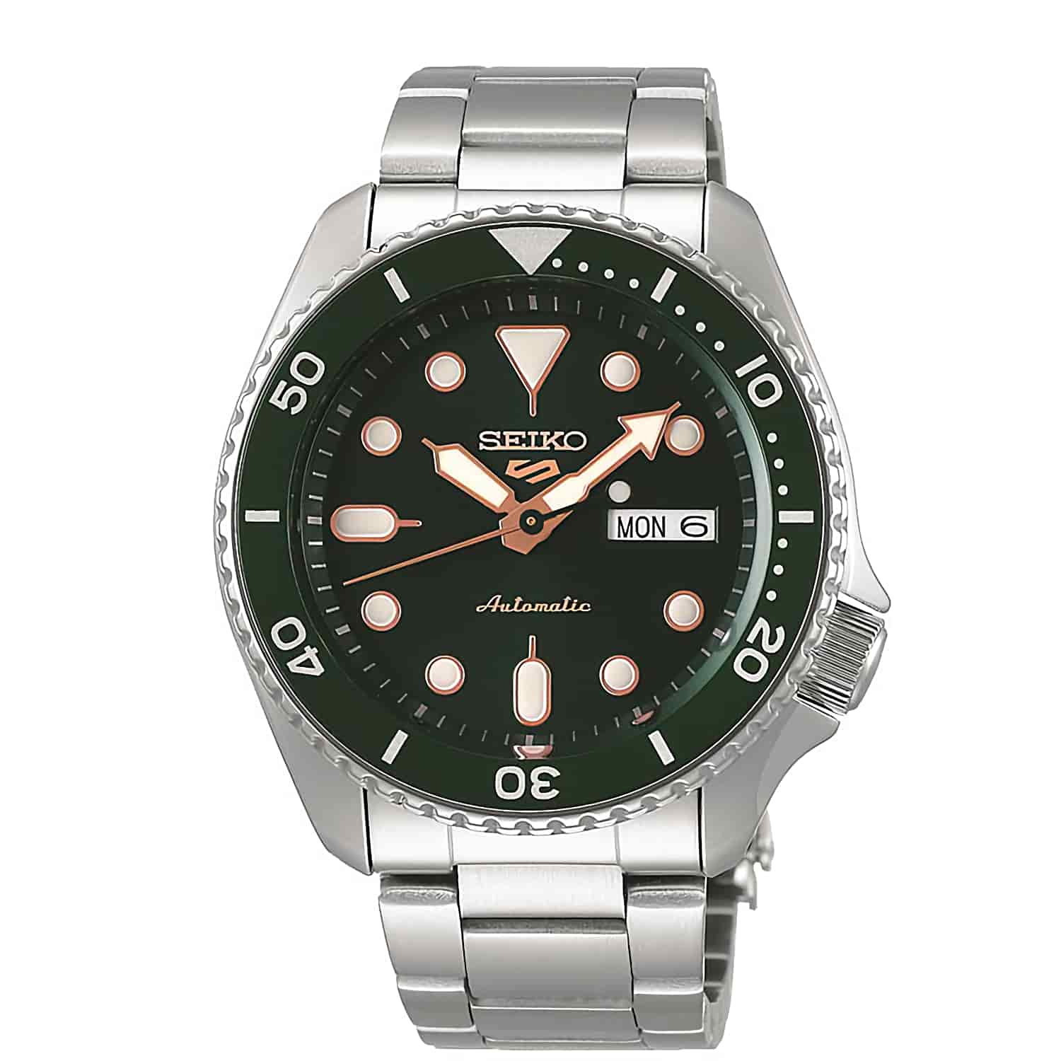 SRPD63K SEIKO 5 Gents Automatic Stainless Steel Watch. SEIKOs iconic watch collection, the SEIKO 5 series was first introduced in 1963 and has been an integral part of the SEIKO watch family ever since. 2019 sees the SEIKO 5 series take on a new modern lo