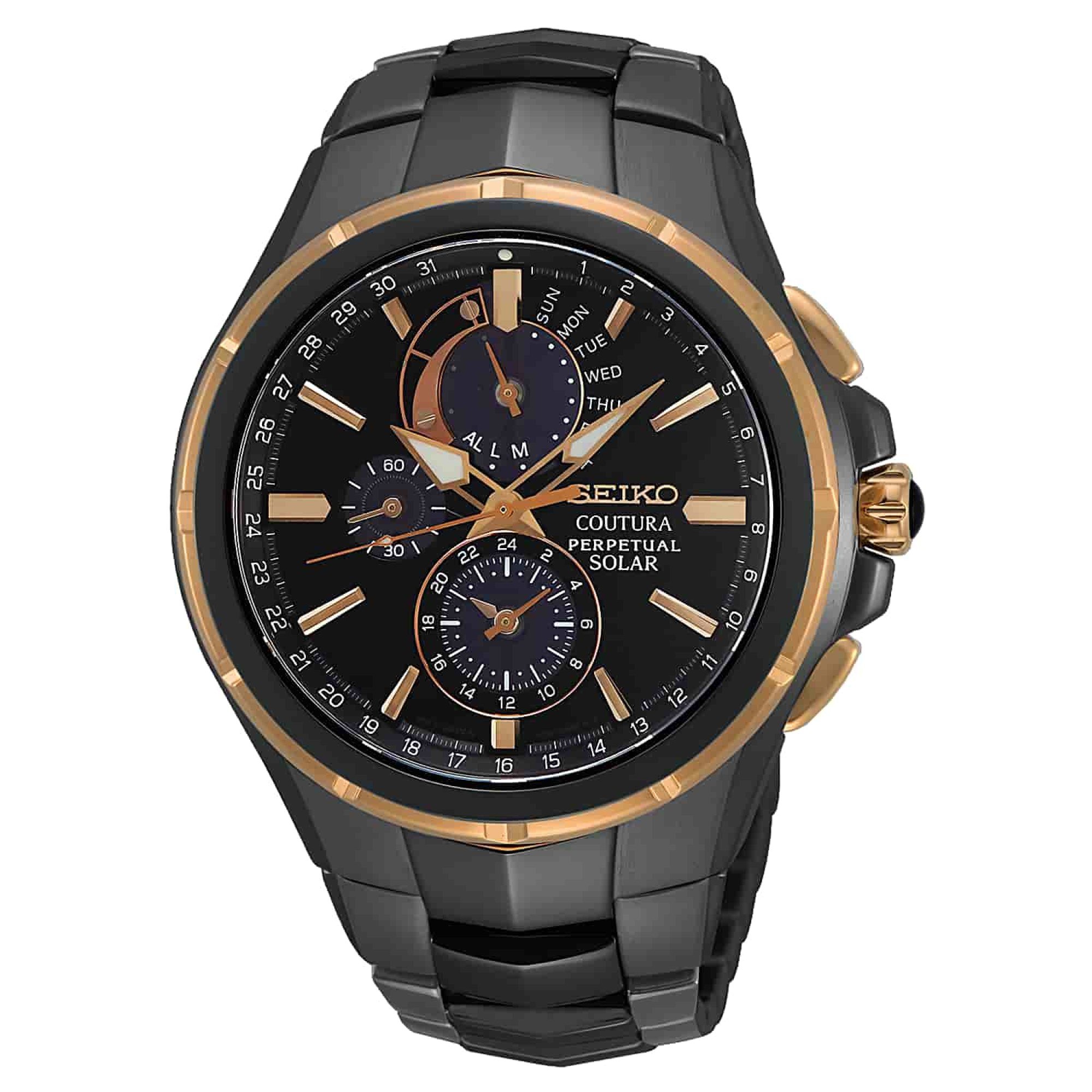 seiko men's coutura solar perpetual chronograph