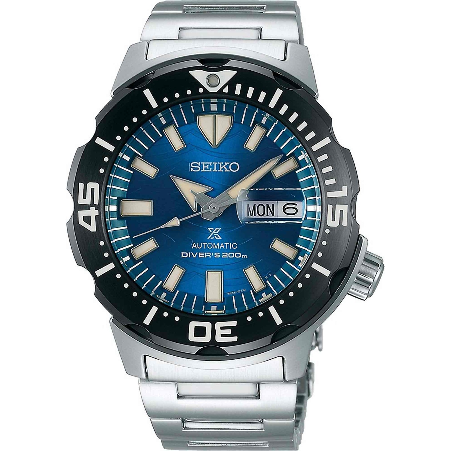 SRPE09K SEIKO Prospex Save The Ocean Special Edition. Prospex Save The Ocean Special Edition. A portion of the proceeds from the Save The Ocean collection will be donated to the Fabien Cousteau Ocean Learning Centre, and institution created to make a dire