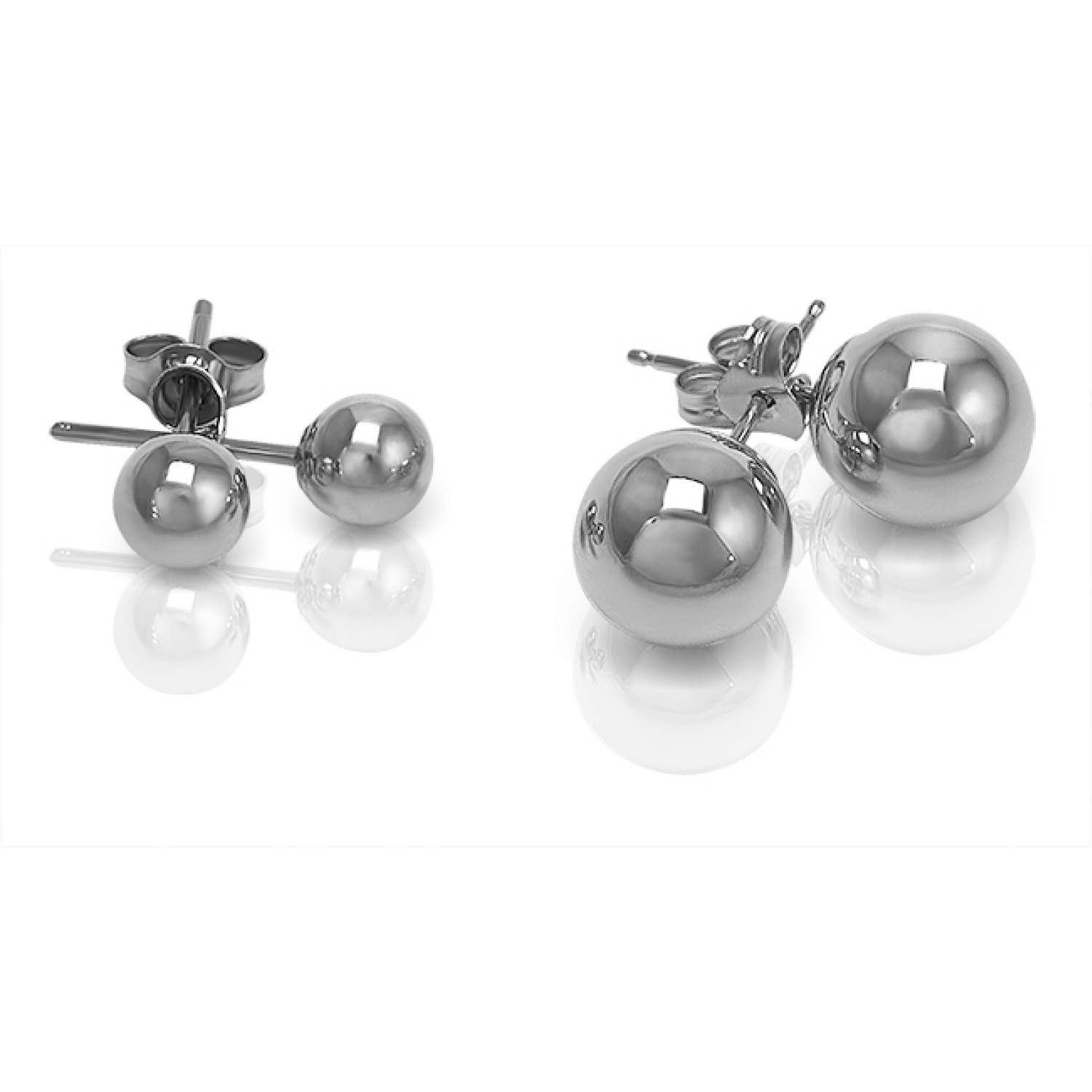 925 Sterling Silver Ball Stud Earrings BSS_925 Christies Jewellery NZ- Christies Jewellery Online and Auckland - Free Delivery - Afterpay, Laybuy and Zip  the easy way to pay