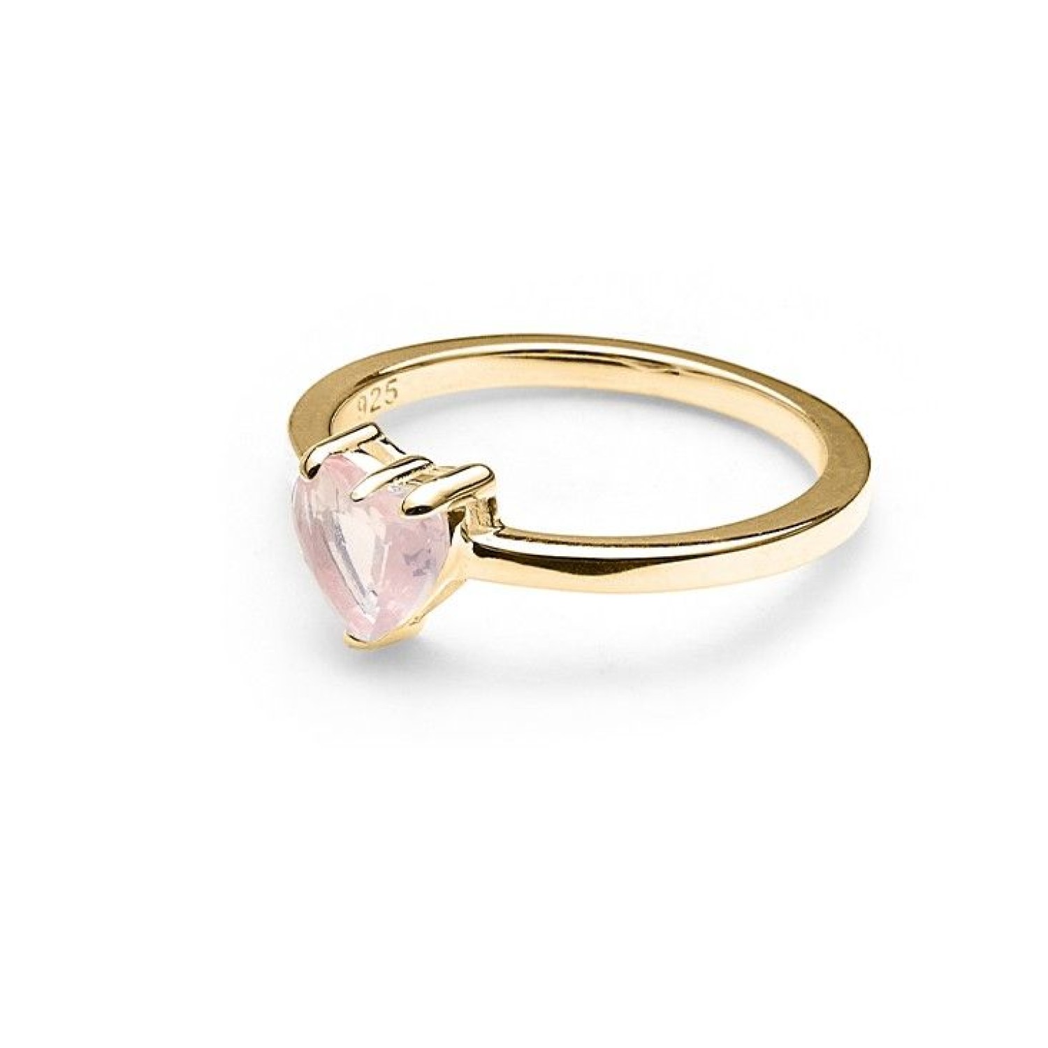 Stolen Talon Ring-Gold Plated by Stolen Girlfriends Club Jewellery | with Pink topaz heart Stolen Talon Ring-Gold Plated by Stolen Girlfriends Club Jewellery | with Pink topaz heart