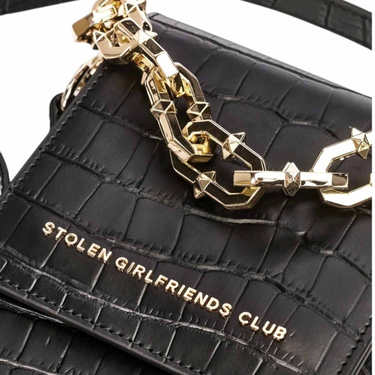 On Tour Bag Gold – Stolen Girlfriends Club Jewellery | Mattie Black with gold tone harware On Tour Bag Gold by Stolen Girlfriends Club Jewellery | Christies Jewellery & Watches