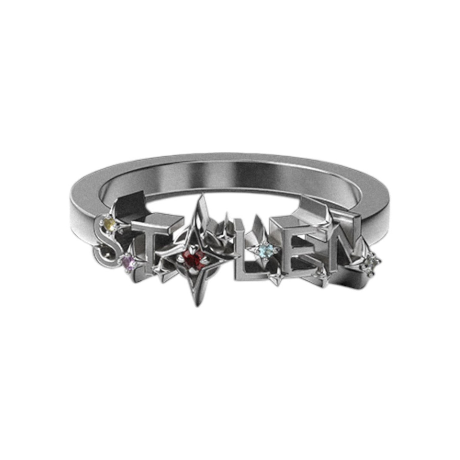 COSMIC PUNK BAND RING - JWL3-25-8 – Stolen Girlfriends Club Jewellery | Christies Jewellery & Watches COSMIC PUNK BAND RING - JWL3-25-8 by Stolen Girlfriends Club Jewellery | Christies Jewellery & Watches