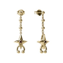 COSMIC PUNK DROP EARRINGS - GOLD PLATED JWL3-25-1-GP