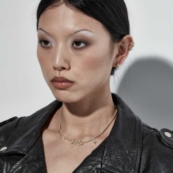 COSMIC PUNK MULTI NECKLACE GOLD PLATED - JWL3-25-11-GP