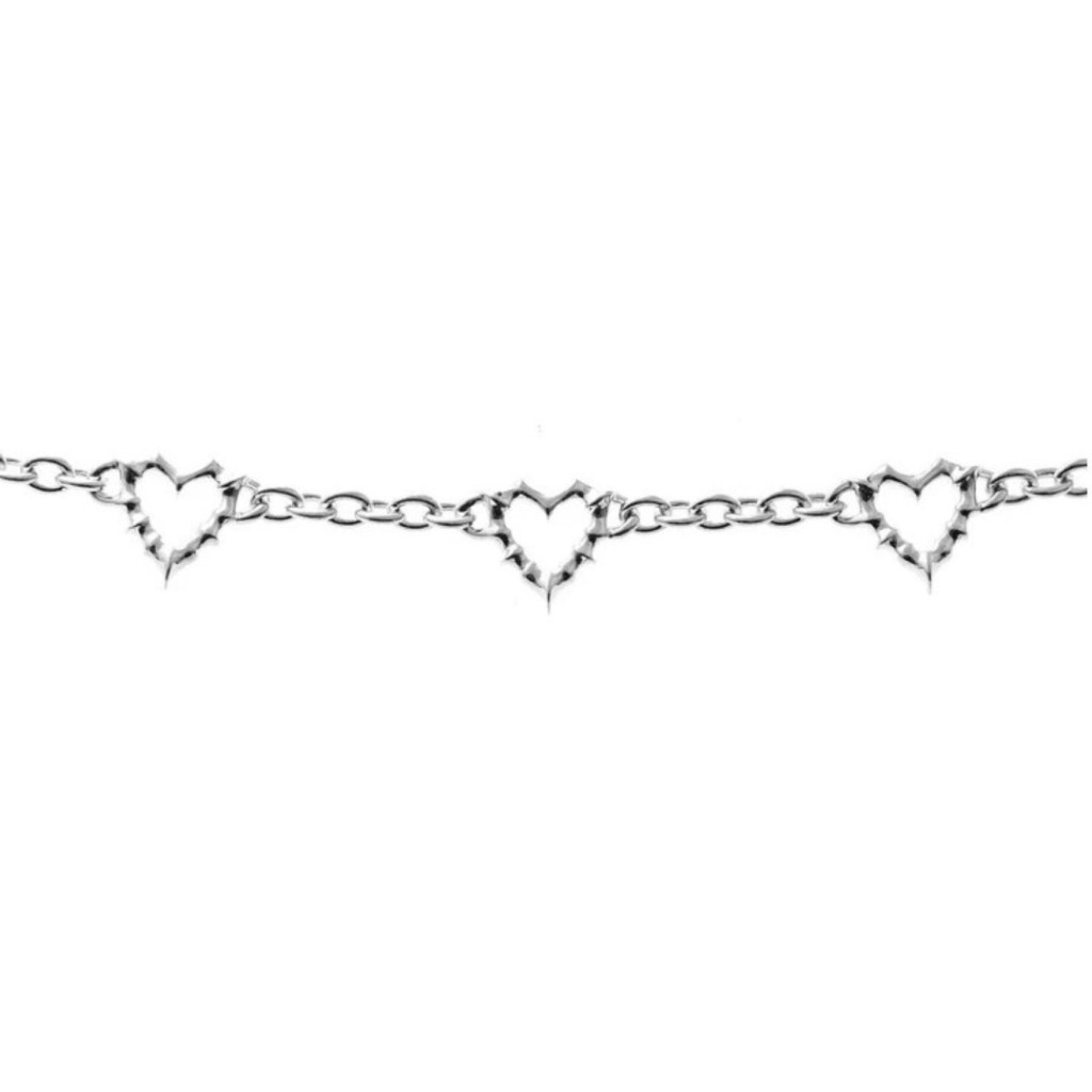 Punk Jagged Heart Bracelet JWL1-25-27 – Stolen Girlfriends Club