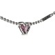 Stolen Talon Necklace Silver by Stolen Girlfriends Club Jewellery - Pink Topaz Heart Pendant Stolen Talon Necklace Silver by Stolen Girlfriends Club Jewellery | with pink topaz heart pendant