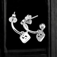 Stolen S-Logo Tag Anchor Earrings JWL1-25-3